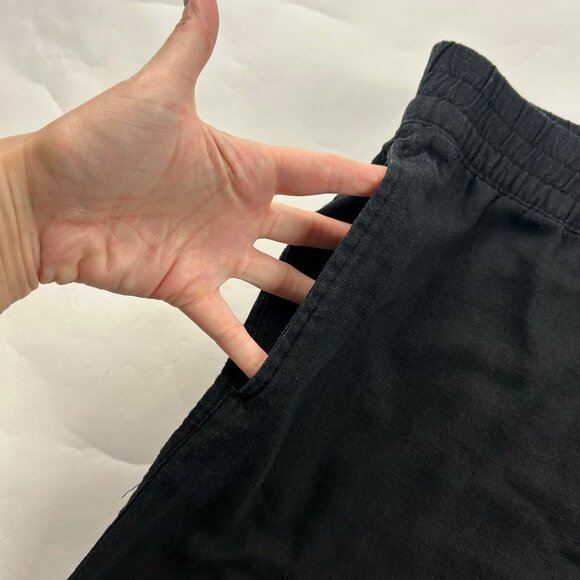 Old Navy Black Linen Blend Wide Leg Lounge Pant XL - Picture 3 of 7